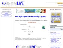 Tablet Screenshot of deletedlive.com